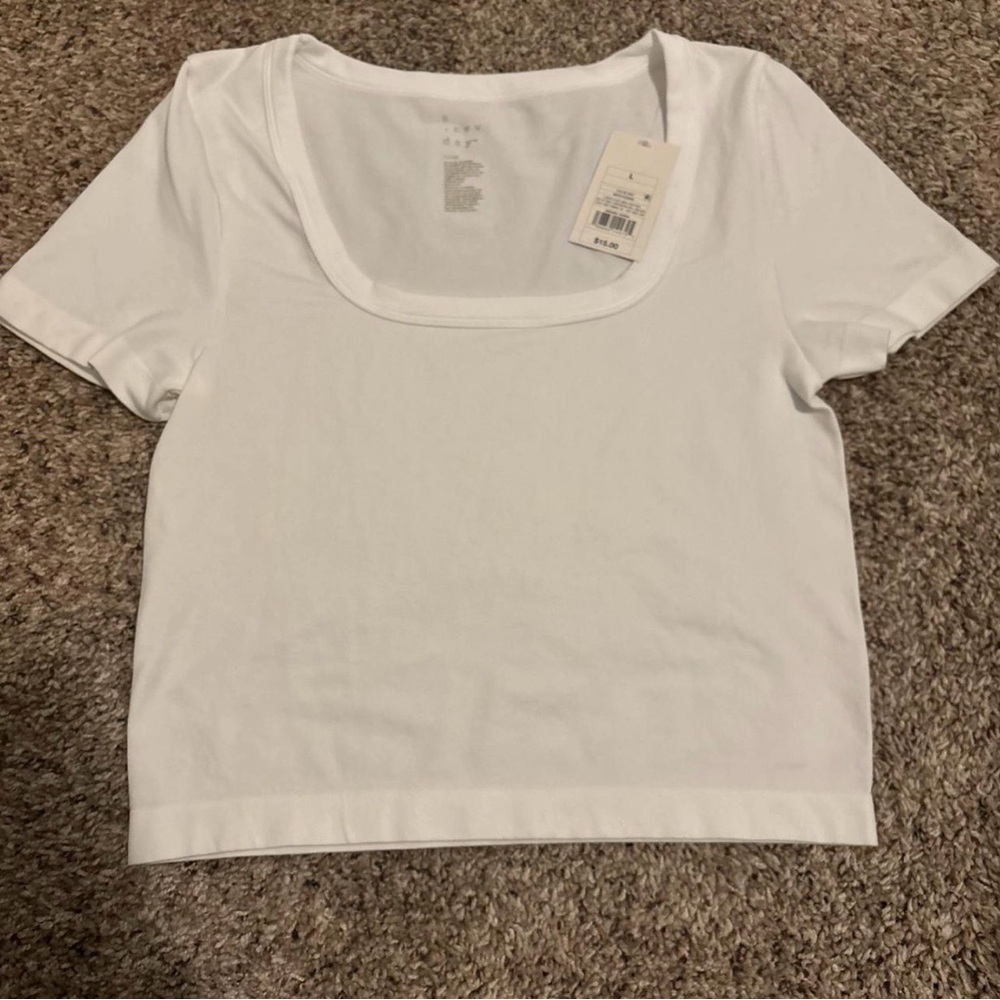 A New Day White Crop Top